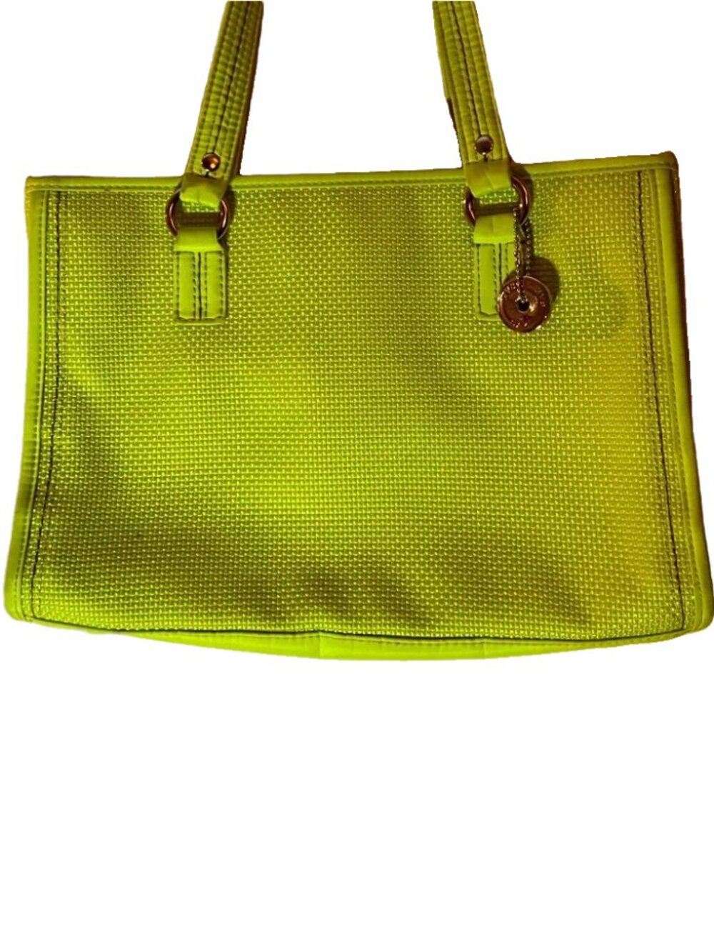 Women’s Handbag - Chartreuse Grn Nylon The Sak Bag. PGC w minorflaws.See Photos.